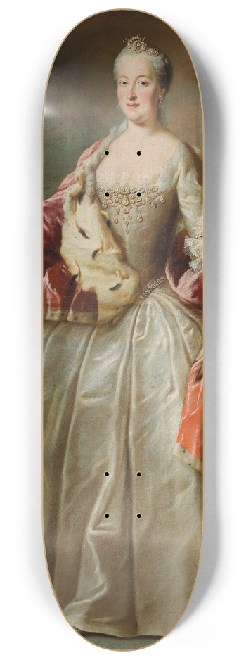 Workshop of Georges Desmares - Portrait Of Maria Anna, Duchess Of Bavaria, Ne Princess Of Pfalz- Sulzbach (17221790) 8.25 inch art skate deck