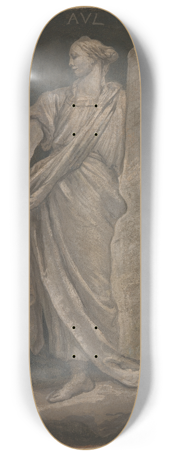workshop of Giovanni Battista Tiepolo - Allegorical Figure Representing Fortitude 8.25 inch art skate deck