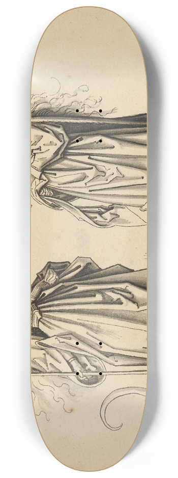 Workshop of Hans Holbein the elder - St. Margarethe and Barbara 8.25 inch art skate deck