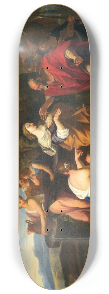 Workshop of Luigi Garzi - Rebecca at the well 8.25 inch art skate deck