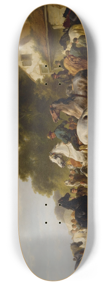 Wouterus Verschuur - The Horse Fair 8.25 inch art skate deck