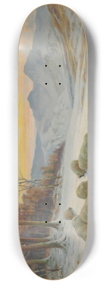 Wright Barker - A winters evening 8.25 inch art skate deck