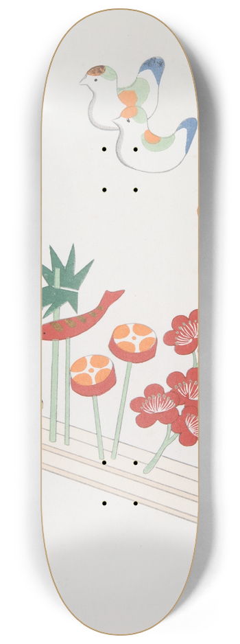Yamashita Hakuba - Japanese Folk Toys (Kydo gangu sh ; haru) Pl.01 8.25 inch art skate deck