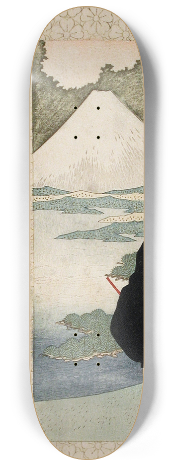 Yashima Gakutei - The Cherry Tree of Priest Saigy 8.25 inch art skate deck