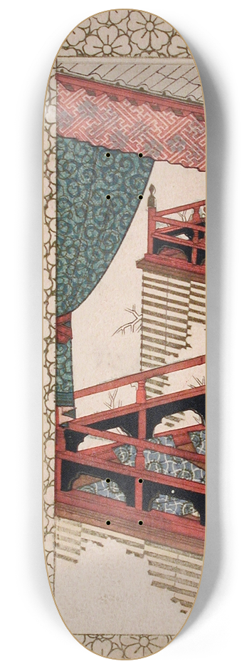 Yashima Gakutei - The Cherry Tree of Yang Guifei 8.25 inch art skate deck