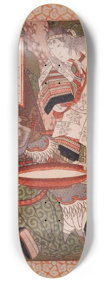 Yashima Gakutei - Tomoe Gozen and Fan Kuai 8.25 inch art skate deck