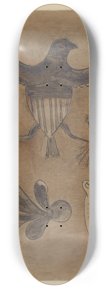 Yolande Delasser - Stoneware Crock 8.25 inch art skate deck