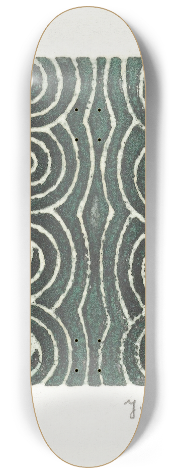 Yo Sugano - Fantasie in groen 8.25 inch art skate deck