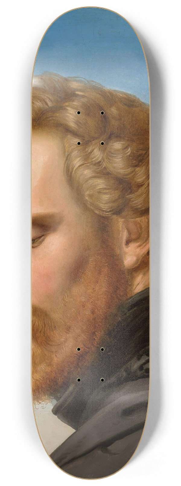 Zofia Szymanowska-Lenartowicz - Portrait of Heinrich Heinlein, painter, as a knight of Schellenberg 8.25 inch art skate deck