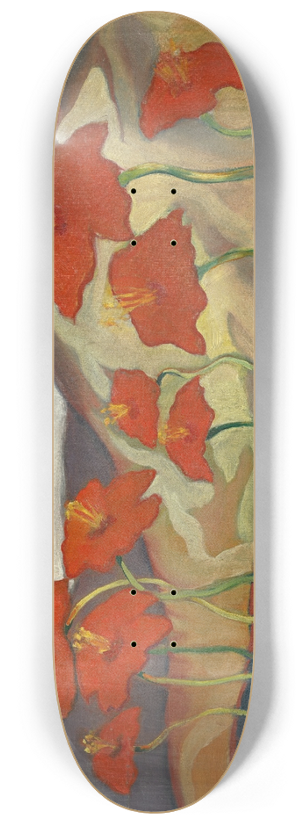 Zolo Palugyay - Landscape with Flowers (Nirvana) 8.25 inch art skate deck