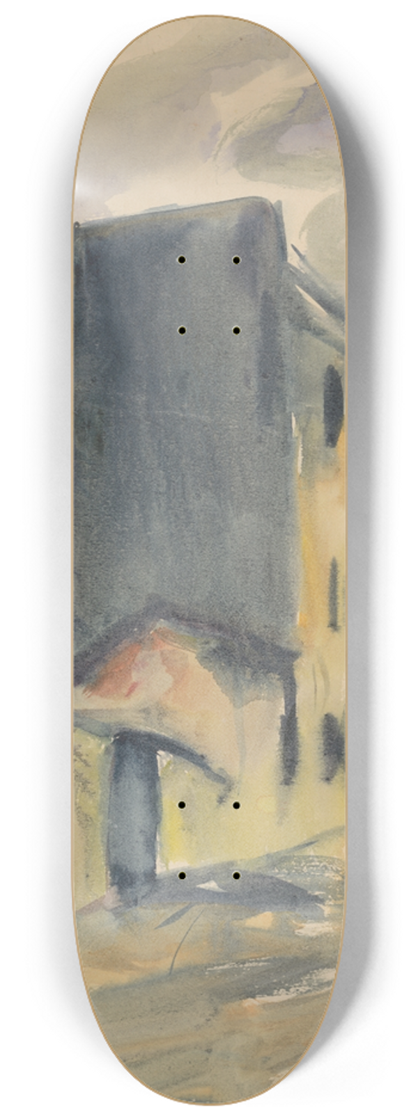 Zolo Palugyay - Lonely Blue House 8.25 inch art skate deck