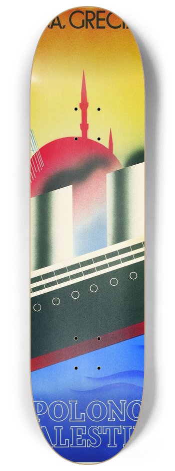 Zygmunt Glinicki - Polish-Palestinian Line 8.25 inch art skate deck
