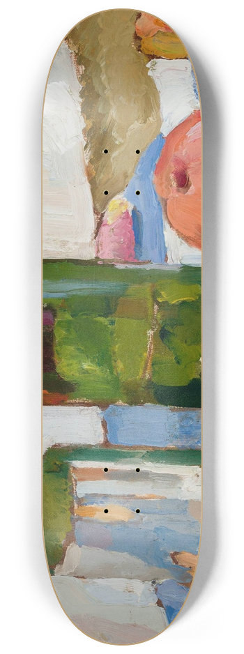 Zygmunt Waliszewski - Still life with a green bottle 8.25 inch art skate deck