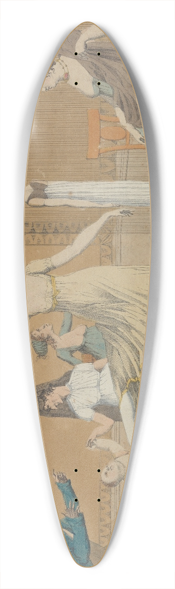 Aaron Martinet - La leon de danse 39.3 inch art pintail longboard deck