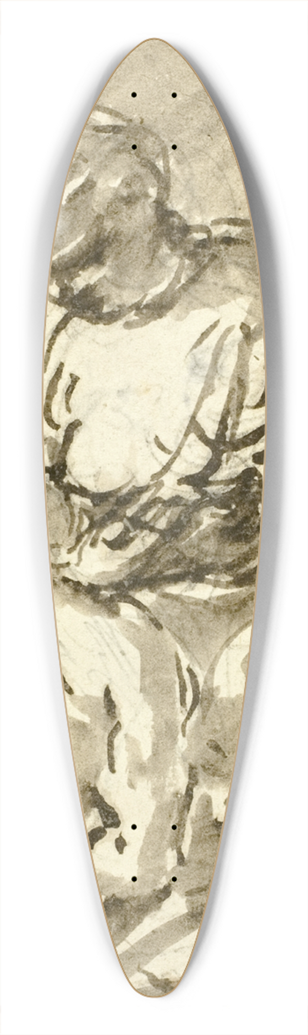 Abraham Bloemaert - Caritas Romana 39.3 inch art pintail longboard deck