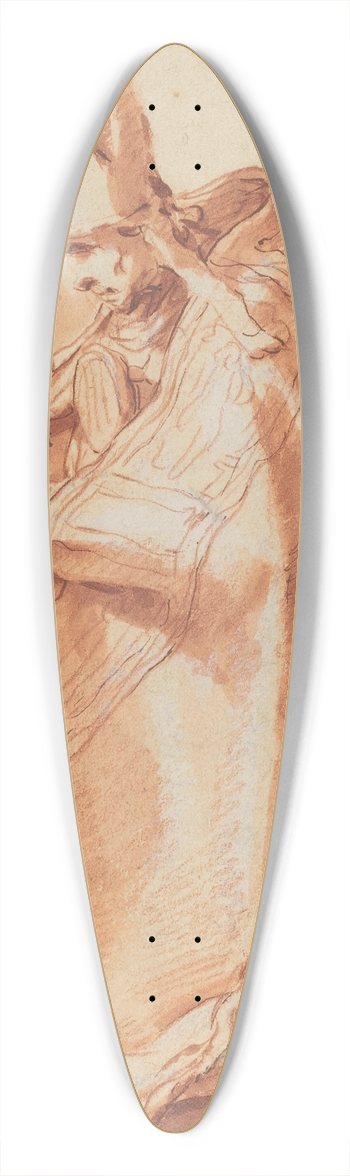 Abraham Bloemaert - Seated Bishop 39.3 inch art pintail longboard deck