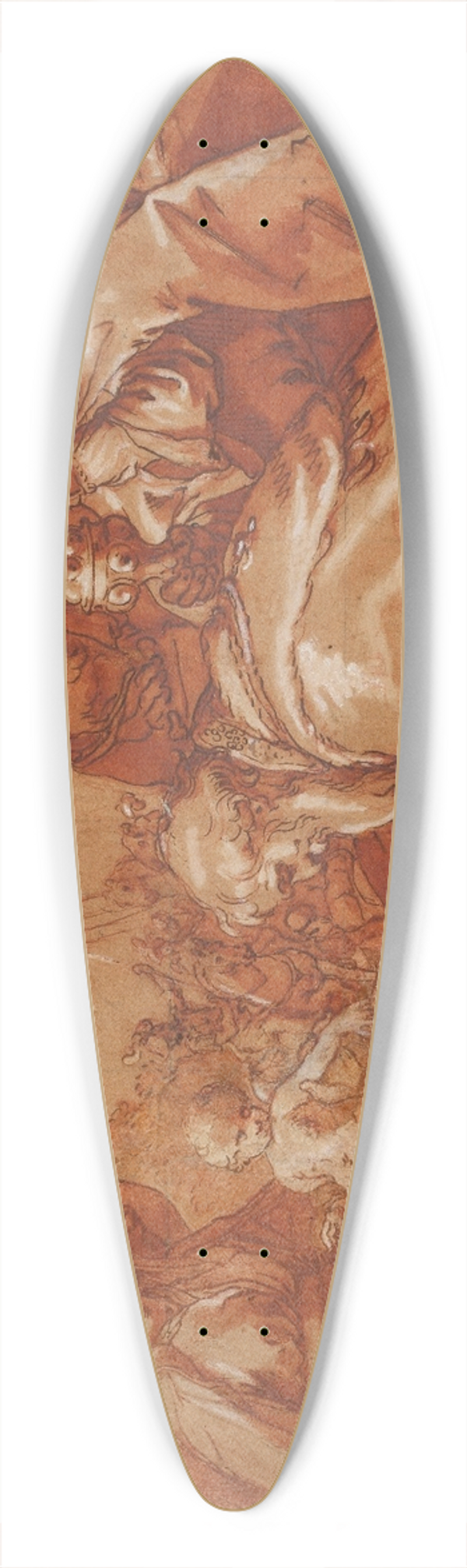Abraham Bloemaert - The adoration of the Magi 39.3 inch art pintail longboard deck