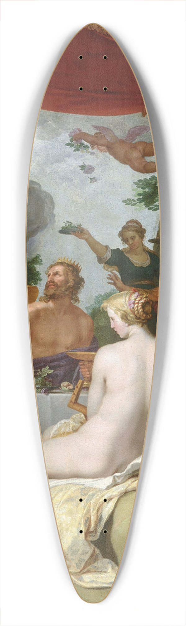 Abraham Bloemaert - The Feast of The Gods At The Wedding of Peleus and Thetis 39.3 inch art pintail longboard deck