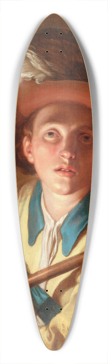 Abraham Bloemaert - The Flute Player 39.3 inch art pintail longboard deck