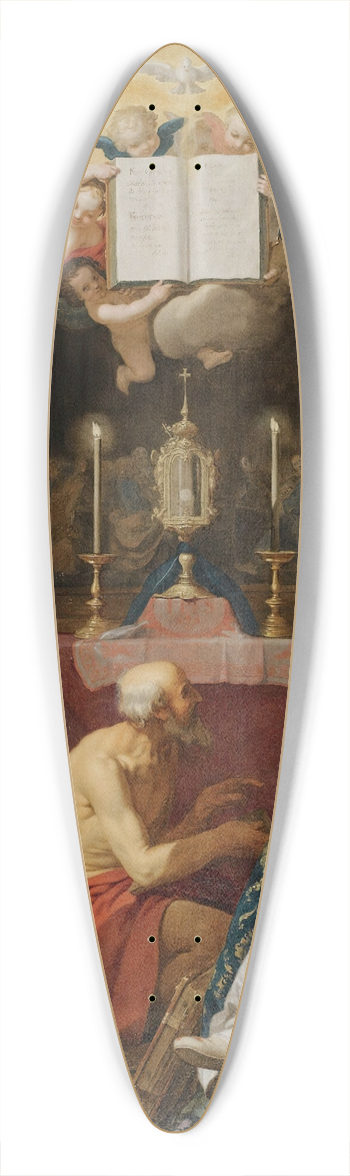 Abraham Bloemaert - The Four Fathers Of The Latin Church 39.3 inch art pintail longboard deck