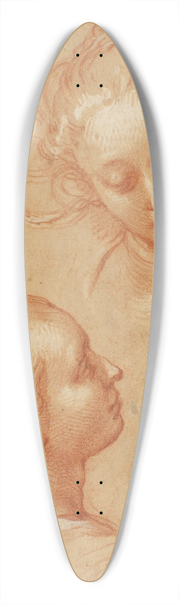 Abraham Bloemaert - Three Studies of Women 39.3 inch art pintail longboard deck