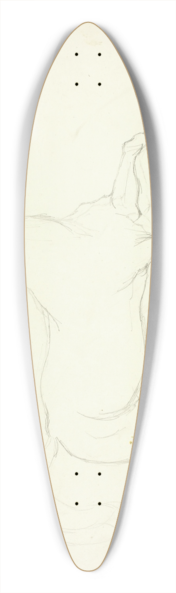 Abraham Cooper - Stallion 39.3 inch art pintail longboard deck