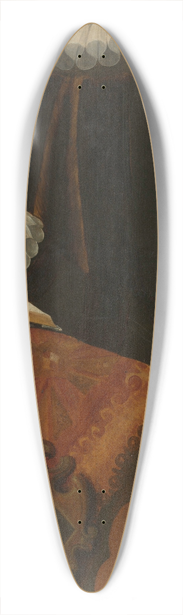 Abraham de Rijcke - Marie le Batteur 39.3 inch art pintail longboard deck