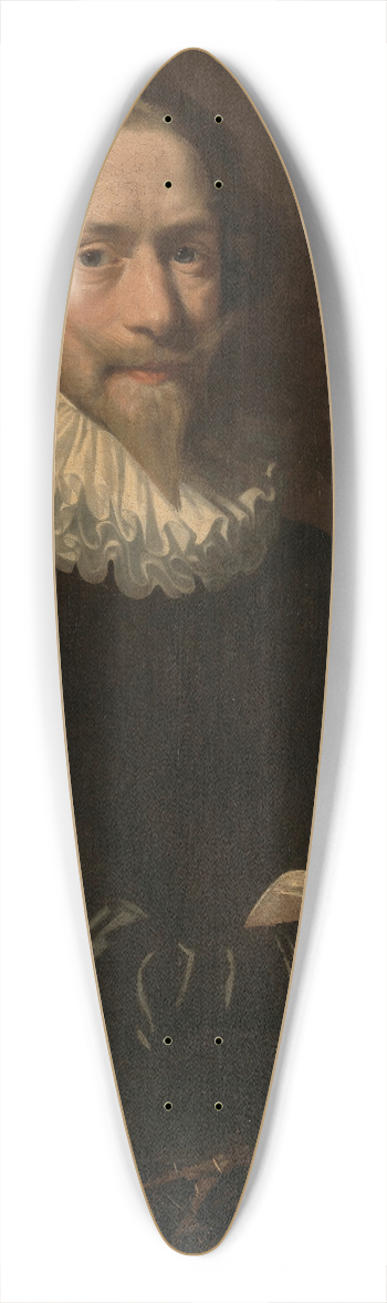 Abraham de Vries - Self-Portrait 39.3 inch art pintail longboard deck