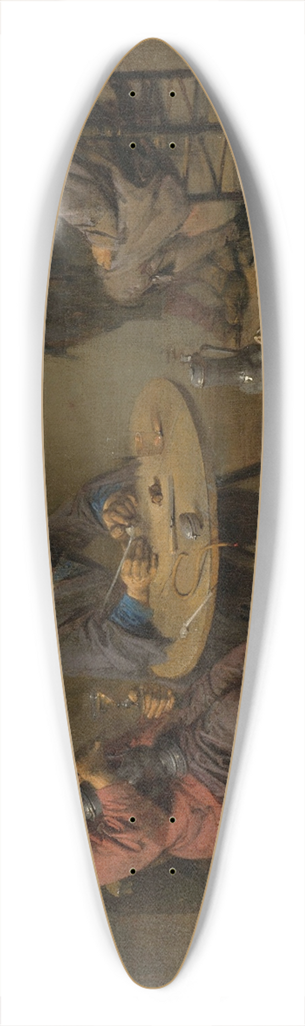 Abraham Diepraam - The Tavern 39.3 inch art pintail longboard deck