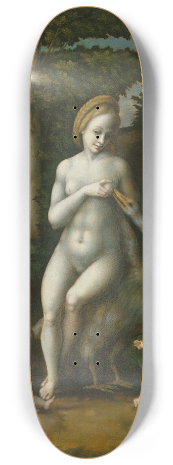 Bacchiacca - Leda and the Swan 8.25 inch art skate deck