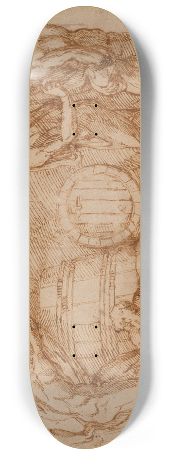 Baccio Bandinelli - Drunkenness of Noah 8.25 inch art skate deck