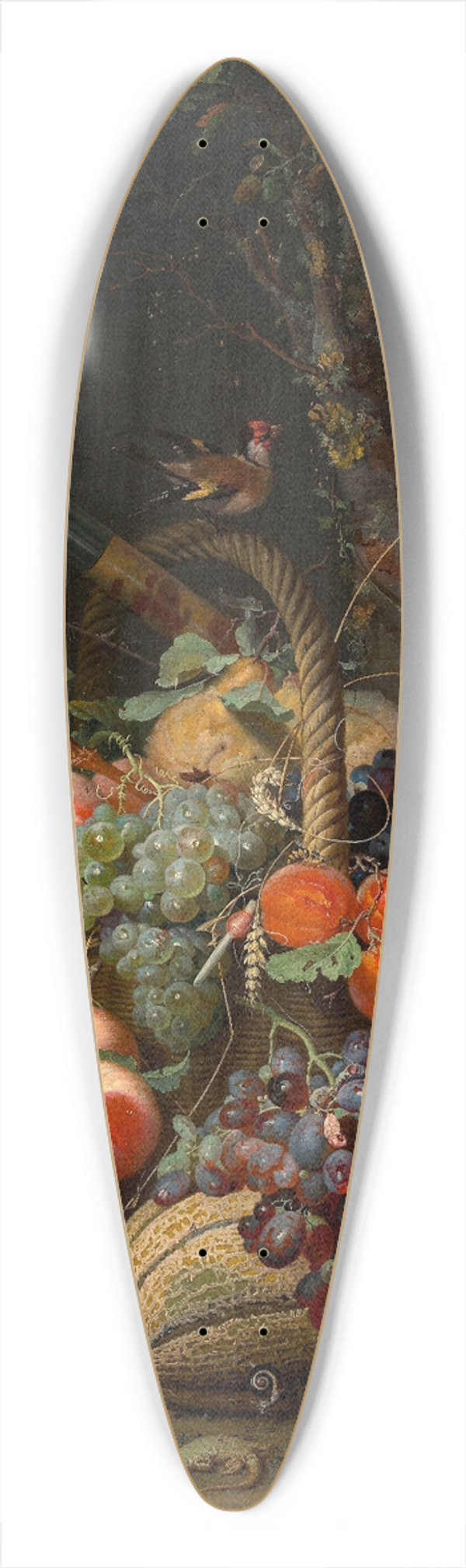 Abraham Mignon - Stillleben mit Frchten,Fischen und Vogelnest 39.3 inch art pintail longboard deck