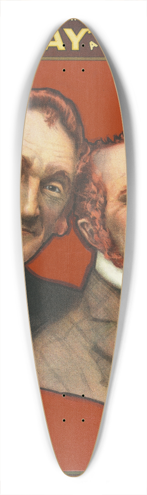 Ackermann-Quigley Litho. Co - Americas representative comedians, Murray and Mack creators of the laughing habit. 39.3 inch art pintail longboard deck