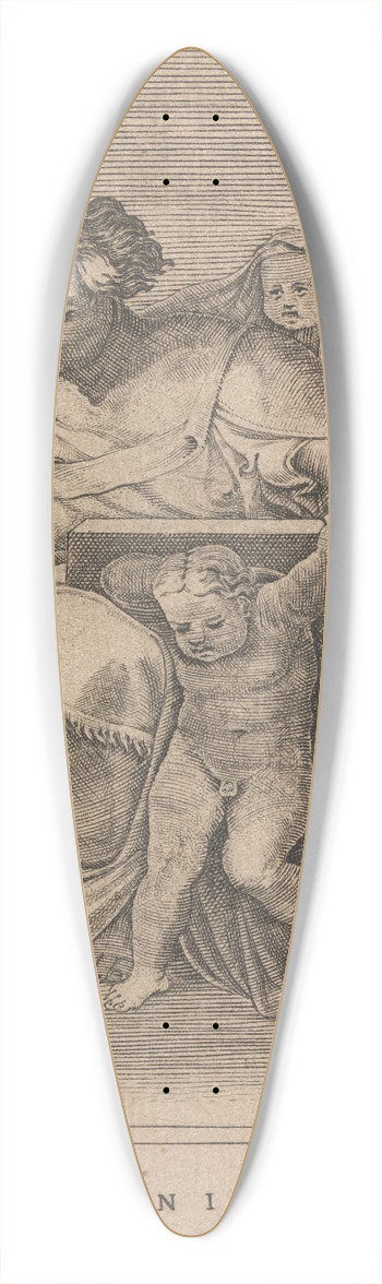 Adamo Scultori - The Prophet Daniel 39.3 inch art pintail longboard deck