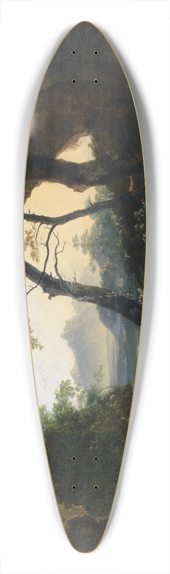 Adam Pynacker - Forest landscape with shepherds 39.3 inch art pintail longboard deck
