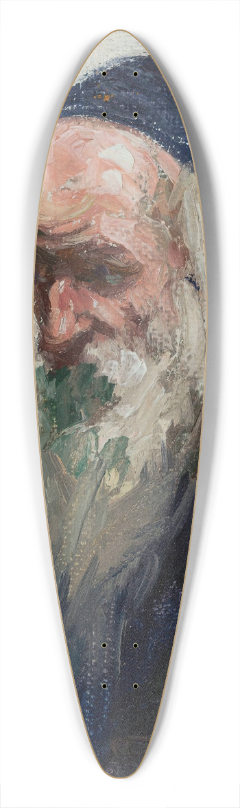 Adolf Behrman - Portrait Of A Jew 39.3 inch art pintail longboard deck