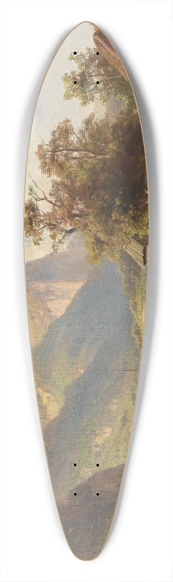 Adolf Chwala - Partie am Mondsee 39.3 inch art pintail longboard deck
