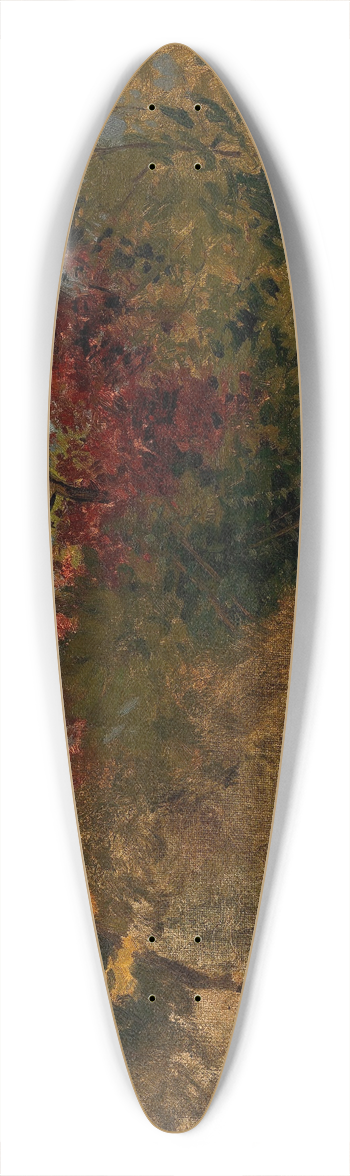 Adolf Ditscheiner - Waldstudie (Bume und Strucher) 39.3 inch art pintail longboard deck