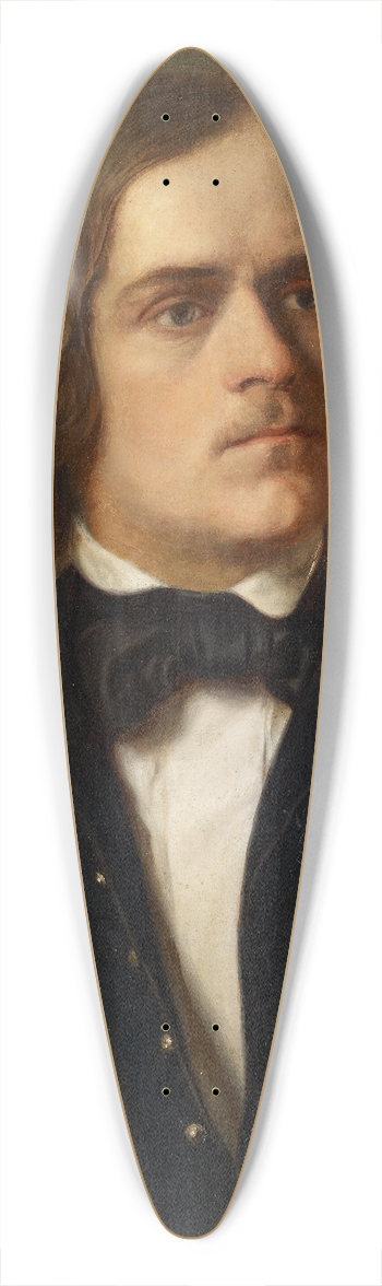 Adolf Follenweider - Portrait Of A Man 39.3 inch art pintail longboard deck