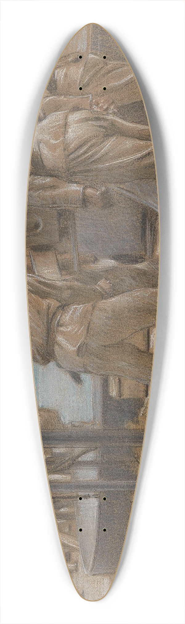 Adolf Hirmy-Hirschl - Matrosen 39.3 inch art pintail longboard deck