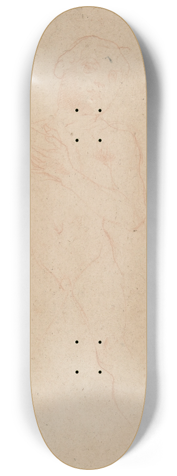 Baldassarre Franceschini - Study of a Nude Boy 8.25 inch art skate deck