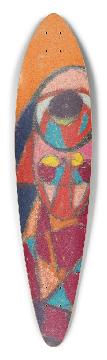 Adolf Hlzel - Ohne Titel 39.3 inch art pintail longboard deck