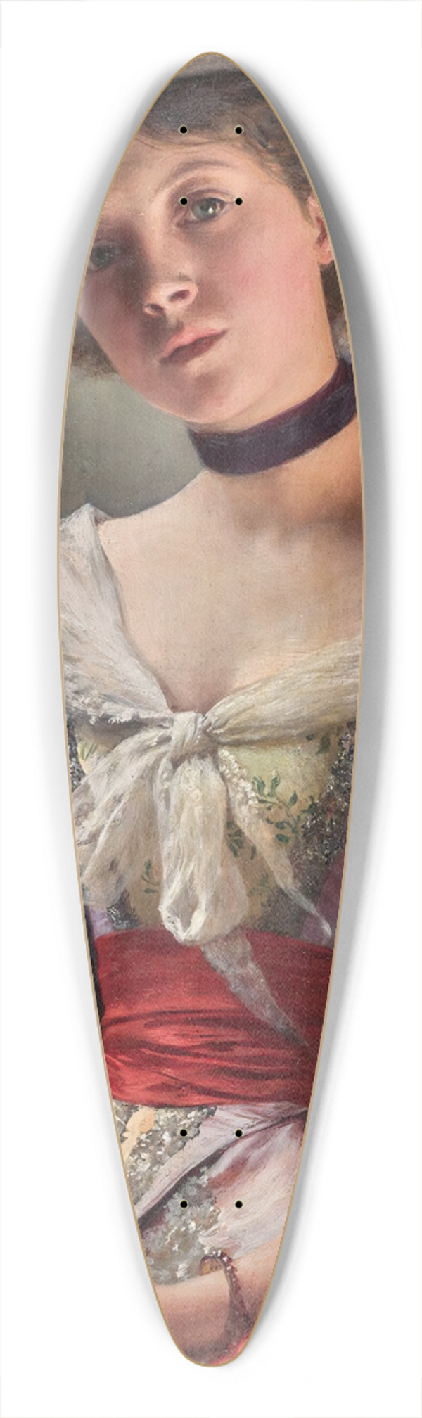 Adolf Humborg - Who is Slimmer 39.3 inch art pintail longboard deck