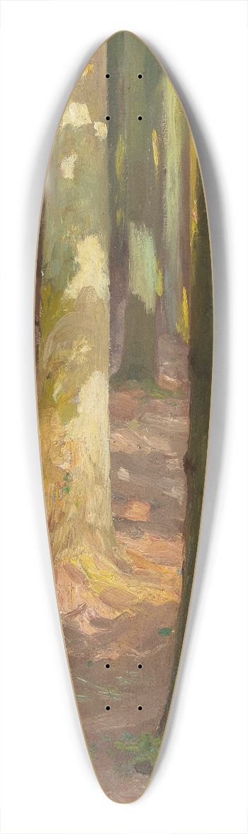 Adolf Kaufmann - Wald 39.3 inch art pintail longboard deck