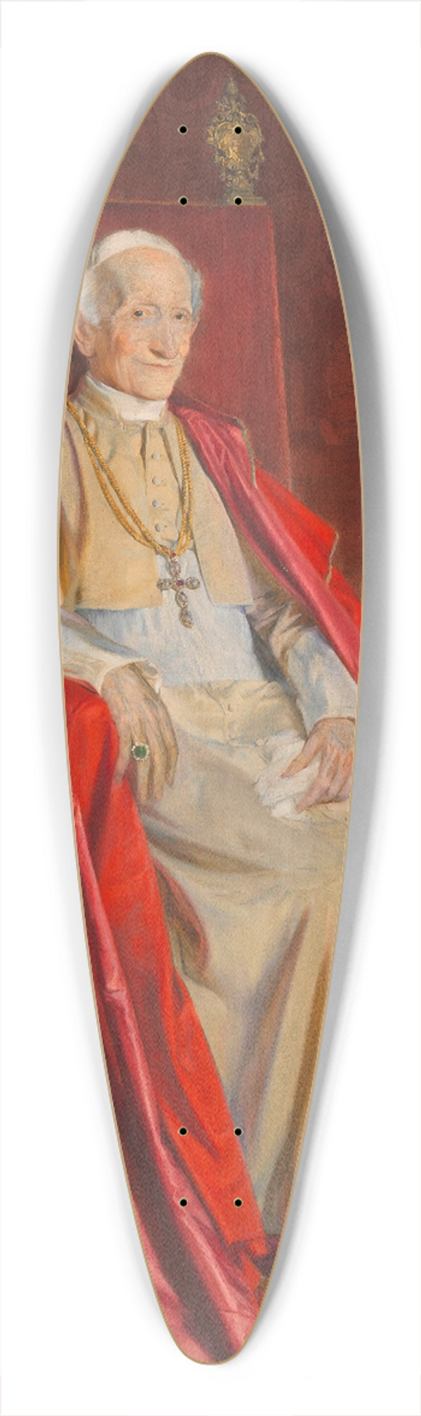 Adolf Pirsch - Papst Leo XIII. 39.3 inch art pintail longboard deck