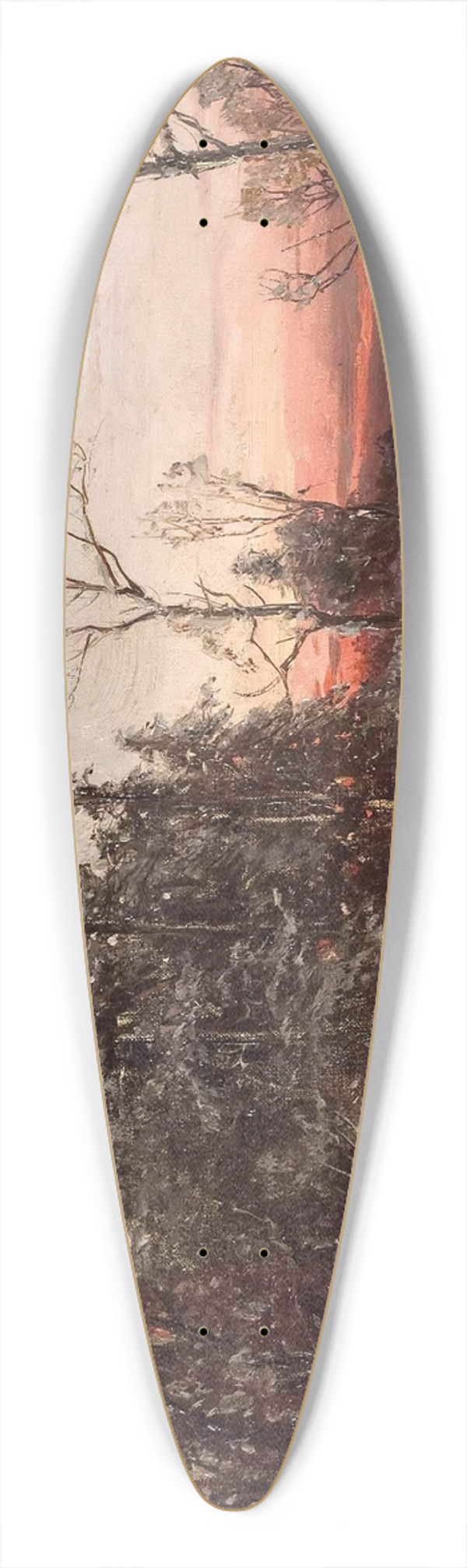 Adolf Stademann - Die Heimkehrenden Reisigsammler Am Winterabend 39.3 inch art pintail longboard deck