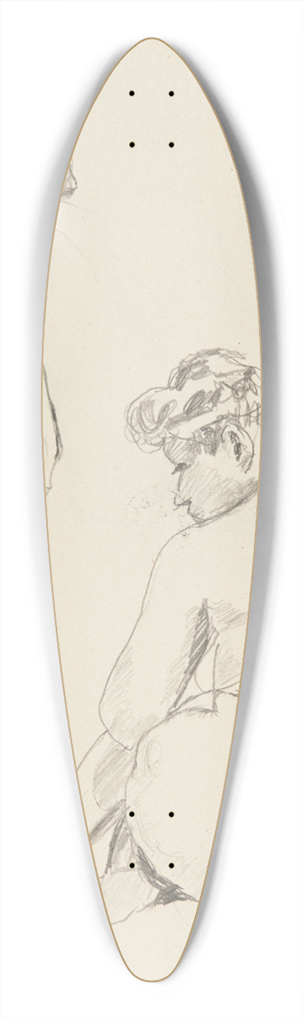 Adolf Sternschuss - dwa akty siedzcej kobiety 39.3 inch art pintail longboard deck