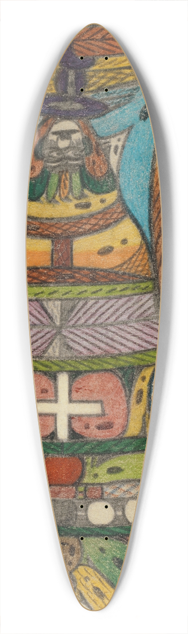 Adolf Wlfli - Die Arm=Sndr=Gloke, zu Breeslau, in der Stadt 39.3 inch art pintail longboard deck