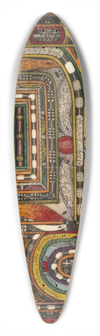 Adolf Wlfli - Hasli=Thal, im Berner=Oberland 39.3 inch art pintail longboard deck
