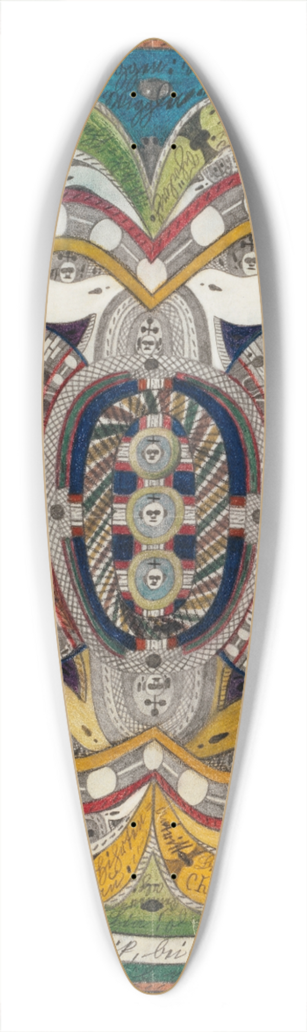 Adolf Wlfli - Skt. Adolf=Riesen=Ekurial, Reykiawik, bei Marbach,=Wiggen; Kt. Luzern 39.3 inch art pintail longboard deck